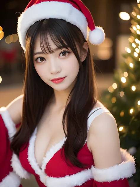 masutepiece、Best Quality、gravure、 ultra - detailed、hight resolution、8K Wallpapers、Perfect dynamic composition,、Entire upper body，Beautiful detailed eyes、Black hair straight、Natural color lips、Bold sexy poses、great laughter、20 years girl、beutiful breast、Bea...