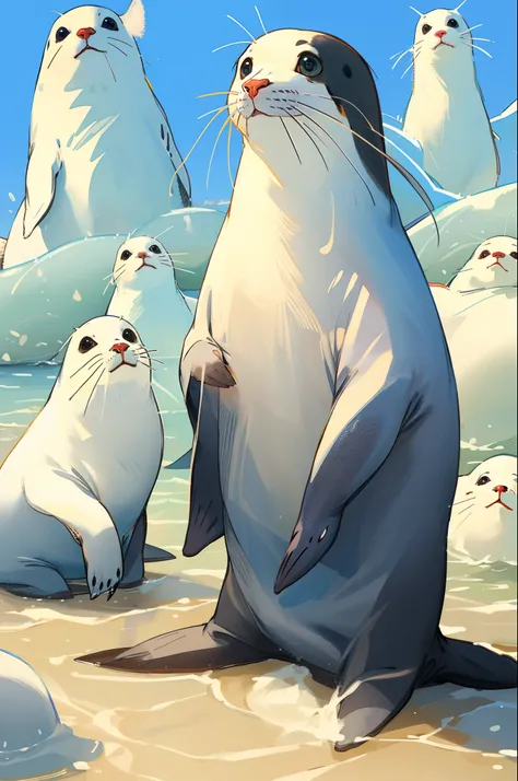 master piece,best quality,white seal,so cute