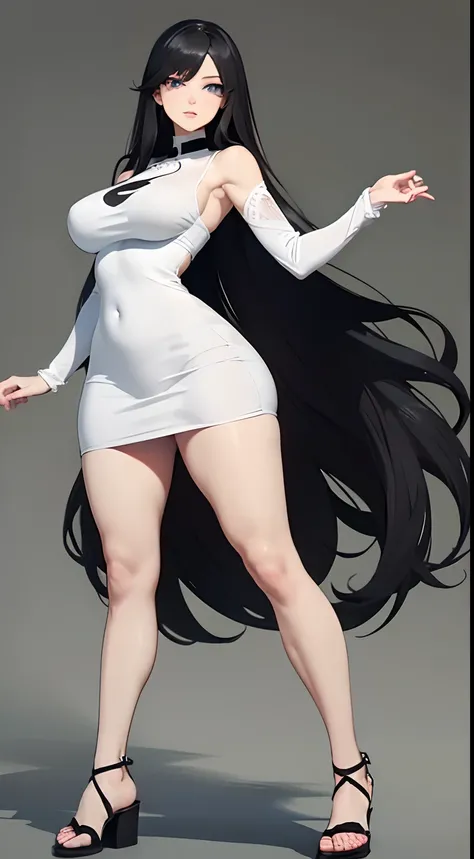 (Best quality, 8K, 12), 1 white woman, (((long black hair))), fluorescent blue eyes, bright eyes, (((full body))), giant breast, curvy, (((ultra detail face, ultra-detailed eyes))), slender eyes, ultra detailed lips, ultra detailed body, ultra detailed bre...