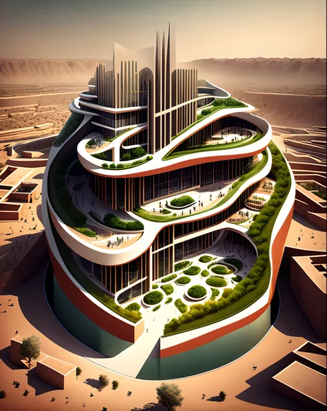 Concept design for a national activities museum in Jordan