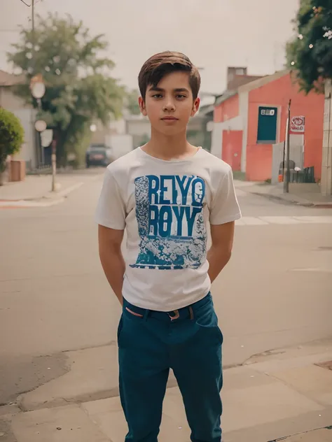 Boy wearing t-shirt