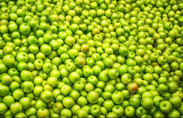 view from above, there are many green apples that are piled together in a pile, green apples, apples, background of apples, apples on the ground, apple, colourful apples, stock photo, professional fruit photography, #green, description, shot from above, at...