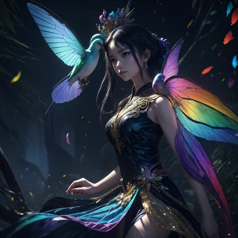 (((masutepiece))), (((Best Quality))), ((Ultra-detailed)),(High Definition CG Illustration), ((extremely delicate and beautiful)),Cinematic Light, Create stunning fantasy artwork that mimics the style of the genres current trending masters. Art works inclu...