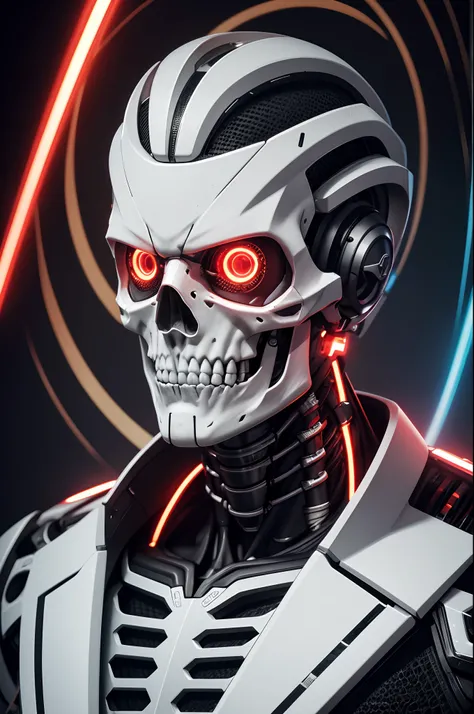 8K,The camera eye of one eye that glows red is exposed.,Young Man Head Humanoid Electronic System |Cyborg Man|Visible Detailed Brain|With a heart of visible detail|Muscle Cable Wire|bio punk|cybernetic|cyberpunked|Connected to a large number of cables,LED ...