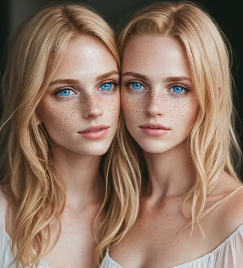 masterpiece, high resolution:1.4, 2girls, angel, skin pores texture, hair blonde, hd, photography, movie, cinematic, full body, ...