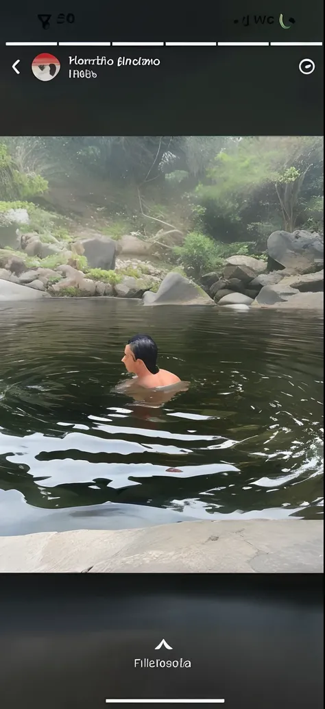 Theres a man swimming in a river with a camera, in the water, in water, in water! down to the shoulders, banho em cachoeira, flutuando em um poderoso estado zen, Body in water, emerging from the water, peacefully drinking river water, em um lago, Retrato h...