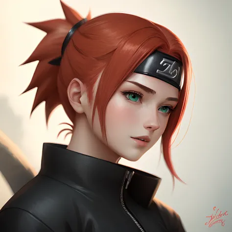 Red haired naruto ninja female