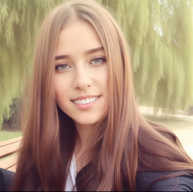 arafed woman with long brown hair sitting on a bench, anastasia ovchinnikova, alina ivanchenko, viktoria gavrilenko, moleksandra shchaslyva, ekaterina, ukrainian girl, anna nikonova aka newmilky, julia gorokhova, aleksandra waliszewska, angelina stroganova...