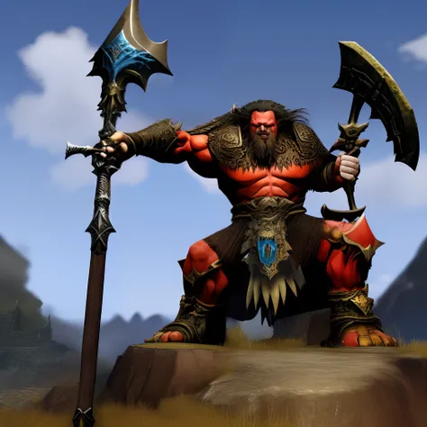 six armed giant
barbarian
mountain sized
wields giant warhammer