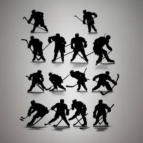 Hockey player silhouette