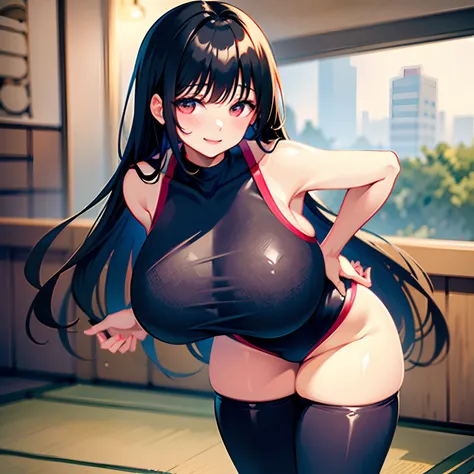 (((nsdw)))((masterpiece)),(gigantic breasts focus),(leaning forward:1.2),(school swimsuit),(gigantic breasts,sideboob),glistening skin,wet,moist
BREAK
a beautiful japanese woman,Japanese school girl(black hair),red eyes,18 years old,long hair,smile,glamor,...