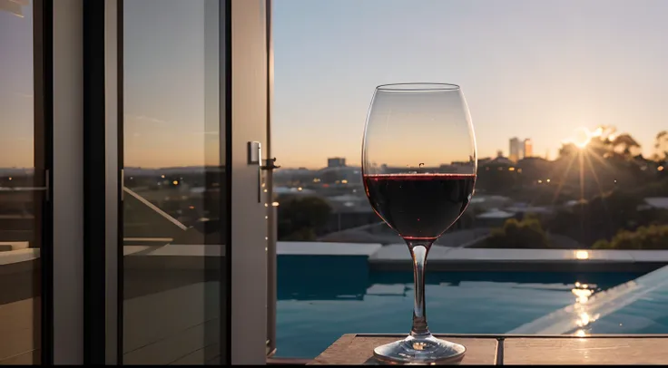 a hyper realistic photography of wine in Perth, Western Australia, no people, Nikon D850 DSLR 4k camera, 100mm lens, F 1.2 aperture setting, bright and natural lighting, vibrant, fun and relaxing atmosphere