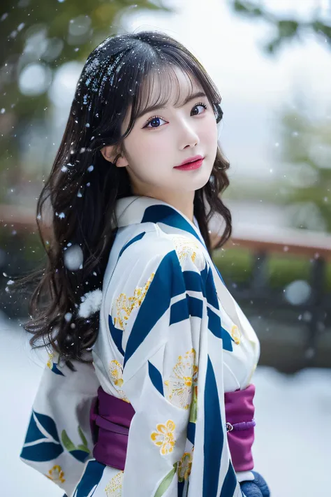 (Kimono)、、(top-quality,​masterpiece:1.3,超A high resolution,),(ultra-detailliert,Caustics),(Photorealsitic:1.4,RAW shooting,)Ultra-realistic capture,A highly detailed,high-definition16Kfor human skin、 Skin texture is natural、、The skin looks healthy with an ...