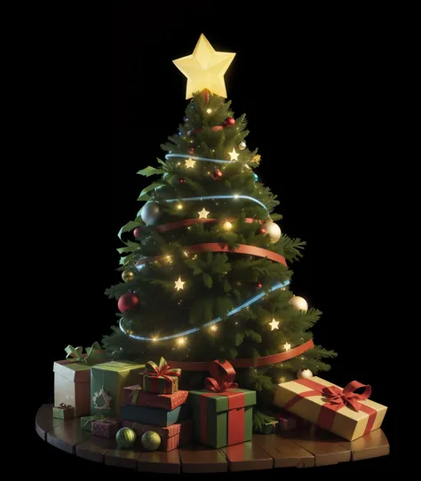 Christmas tree with gifts