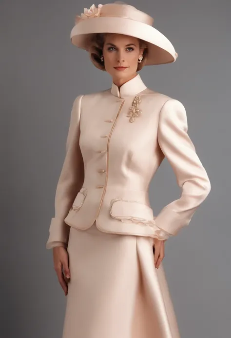 1980s style, Princess Graces day dresses and skirt suits updated for the late 1980s with influences from Royal Ascot and  Princess Dianas royal wardrobe