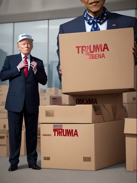 Trump boxinf obama