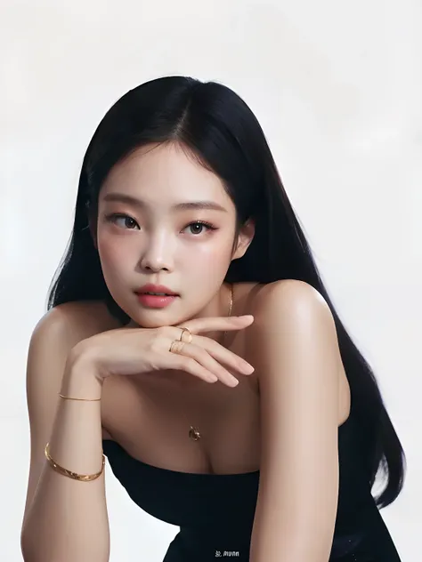 un primer plano de una mujer con un vestido negro posando para una foto, Blackpink Jennie, Lee Ji-eun, Lee Ji - Eun, Heonhwa Choe, Gongbi, Actriz femenina de Corea, Taejune Kim, Parque Ji-min, Shin Min Jeong, Jaeyeon Nam, Retrato de Jossi de Blackpink, Jiy...