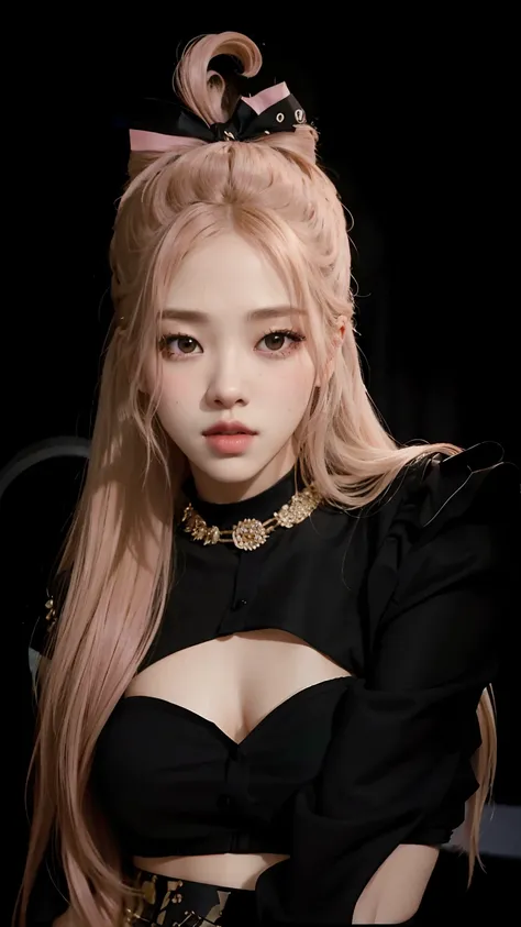 una mujer con el pelo largo y rubio y una blusa negra, Retrato de Jossi de Blackpink, Jossi de Blackpink, Parque Roseanne de Blackpink, Retrato Jisoo Blackpink, Jisoo de Blackpink, Jisoo de Blackpink, JIA, Lalisa Manoban de Blackpink, Krystal, Blackpink Je...