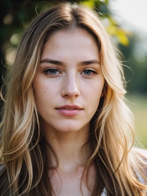 ((half body)) portrait photo of a beautiful 25 years european woman, endless long (extra long curly blonde hair), Award - winning photograph, Masterpiece, 8k, ultra high res, hyper detailed, beautiful woman, perfect face, rule of thirds, Perfect eyes, Perf...