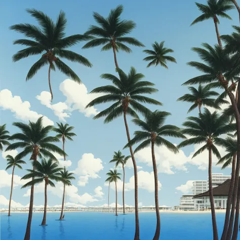 Hiroshi Nagai　Mare　Palm trees