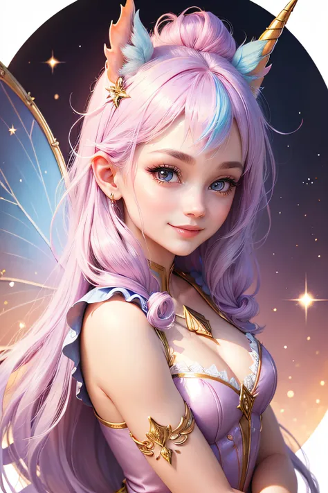 fairy, unicorn, smile, extremely detailed