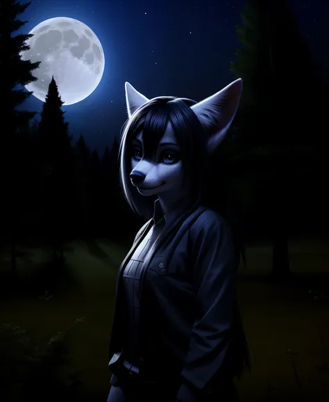 (photo hyper realistic),
1 (girl:1.3), night, forest:0.8, full moon
miyuczar