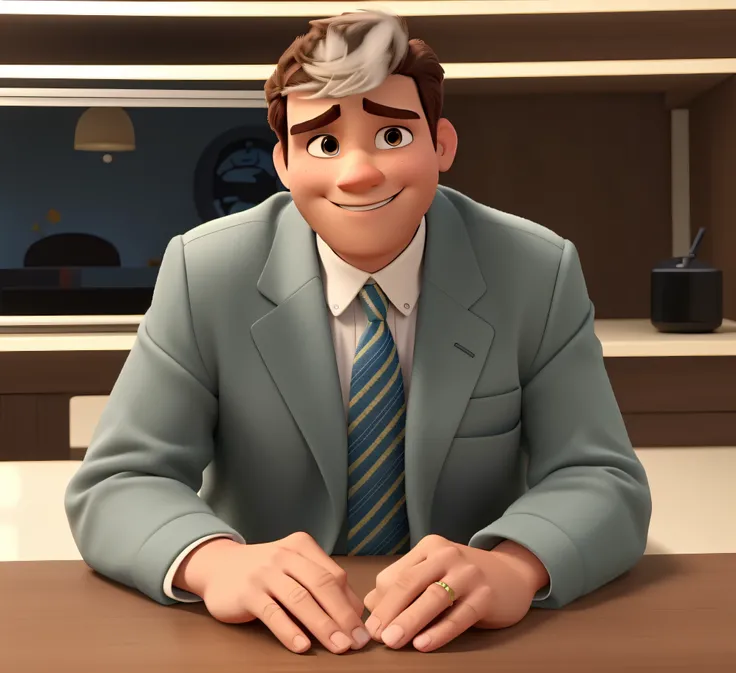 Um homem estilo disney pixar, alta qualidade, melhor qualidade