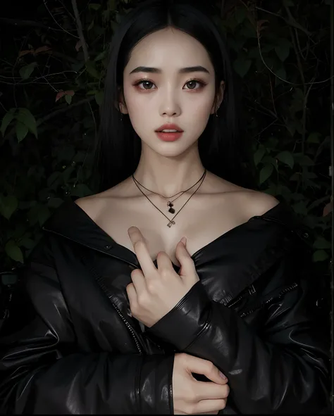 mulher em uma jaqueta de couro preta posando para uma foto, dilraba dilmurat, Kiko Mizuhara, Xision Wu, Retrato Sophie Mudd, gorgeous chinese model, Lulu Chen, Anna Nikonova aka Newmilky, Wenfei Ye, gorgeous stella maeve magician, gemma chen, Qifeng Lin, p...