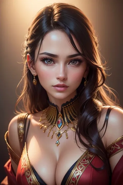 beautiful woman,portrait,(best quality,4k,8k,highres,masterpiece:1.2),ultra-detailed,(realistic,photorealistic,photo-realistic:1.37),vivid colors,sharp focus,detailed facial features,fine details,soft skin tone,glossy lips,attractive gaze,elegant hairstyle...