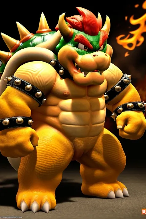 modelshoot style, (extremely detailed 8k wallpaper), bowser Penies nude, Intricate, High Detail, dramatic