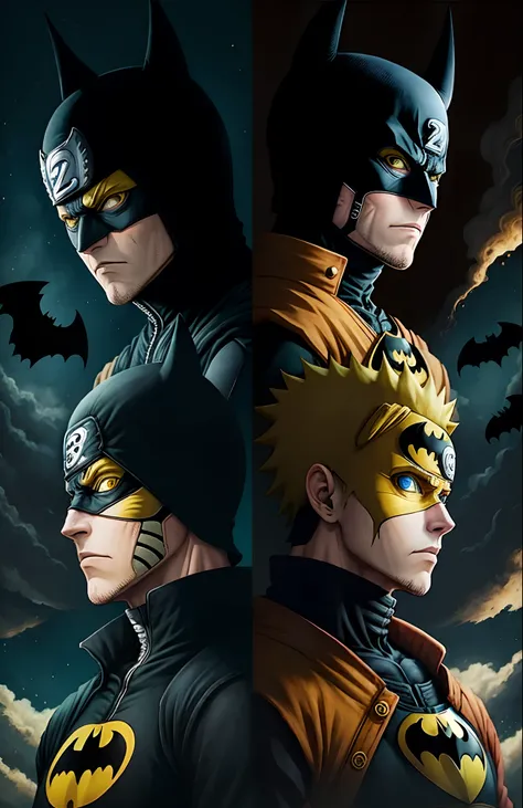 Une fusion entre naruto uzumaki et Batman