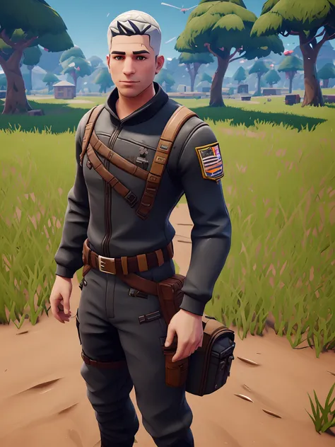 shane walsh with a buzzcut fortnite skin