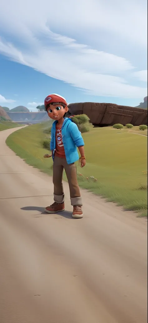 Embark on an unforgettable adventure alongside a group of young and vibrant characters, each with their own unique passions and dreams. Meet Oliver, o Aventureiro Curioso, um menino com cabelos castanhos e brilhantes, olhos expressivos, Always wearing a re...