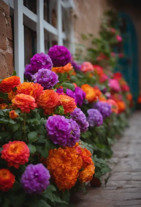 Flowers all over the wall