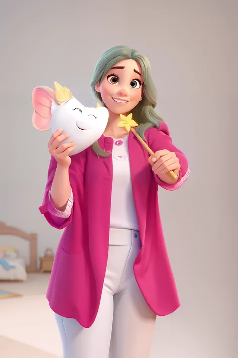 Uma mulher estilo Disney Pixar, alta qualidade, melhor qualidade