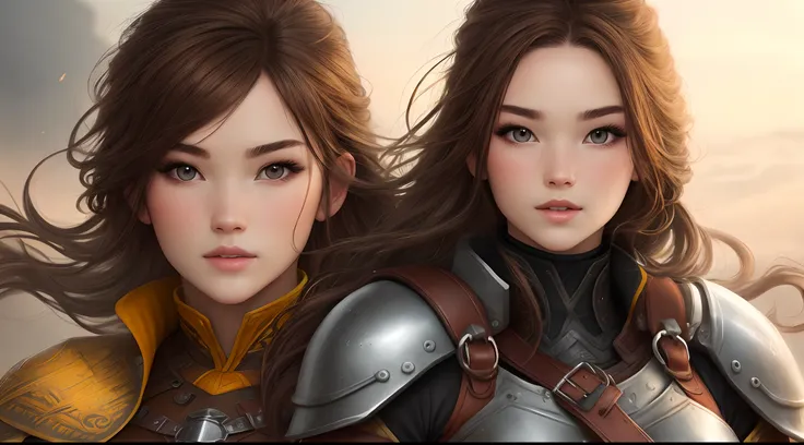 Female warrior brown hair