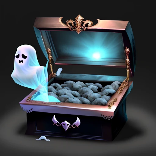 Sarcophagus chest filled with ghost turds