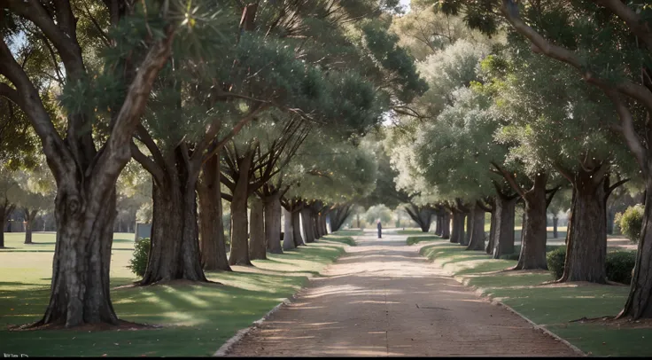 a hyper realistic photography of Kings Park in Perth, Western Australia, no people, Nikon D850 DSLR 4k camera, 100mm lens, F 1.2 aperture setting, bright and natural lighting, vibrant, fun and relaxing atmosphere