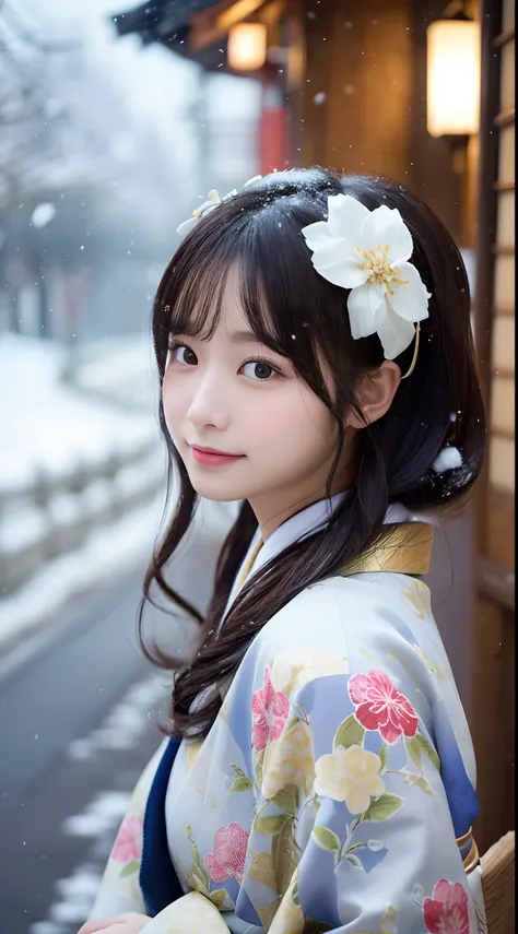 (Kimono)、、(top-quality,​masterpiece:1.3,超A high resolution,),(ultra-detailliert,Caustics),(Photorealsitic:1.4,RAW shooting,)Ultra-realistic capture,A highly detailed,high-definition16Kfor human skin、 Skin texture is natural、、The skin looks healthy with an ...