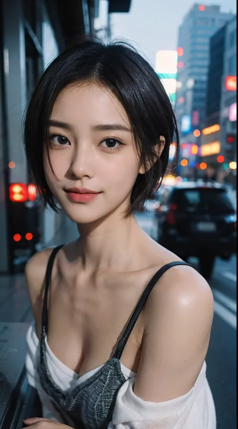 ​masterpiece、one beautiful women、A detailed face、A detailed eye、Detailed skin、top-quality、japanes、Illuminated from the front with bright lighting、profetional lighting、Always face straight ahead、The background is a little blurry、24 year old、The background i...