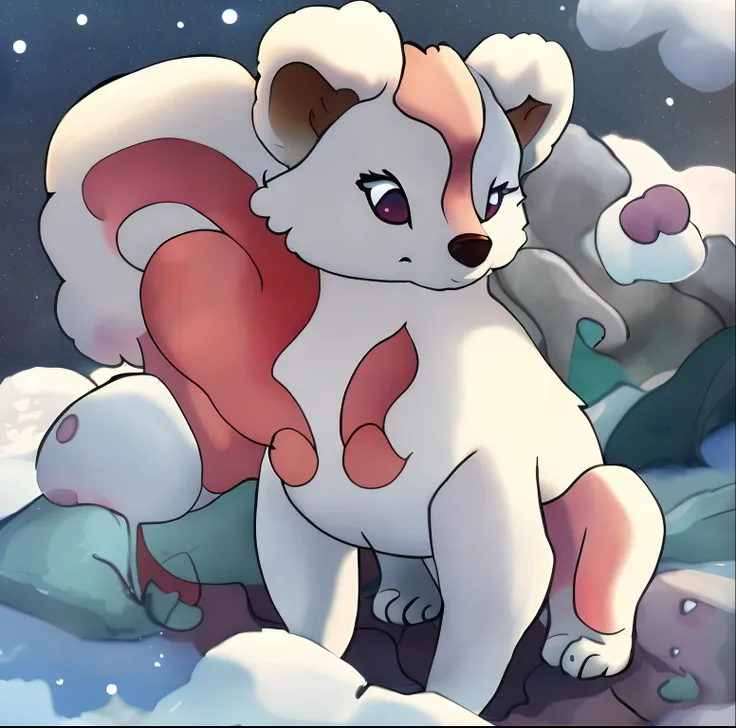 alolan vulpix feral gay with human