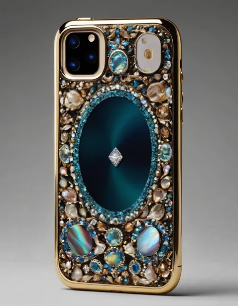 is a seamless, edge-to-edge sapphire crystal display, renowned for its clarity and scratch-resistant properties, ensuring a vivid and immersive viewing experience.
Around the edges, the phone features a delicate inlay of 24-karat gold filigree work, creati...