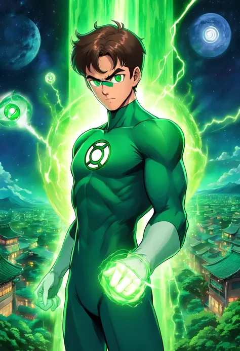 Hal jordan using the green lantern ring