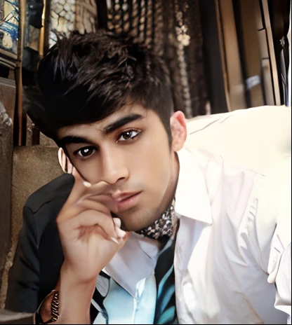 Handsome,cute, realistic, like zayn malik, background change