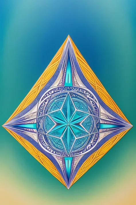 Sacred geometry　aqua