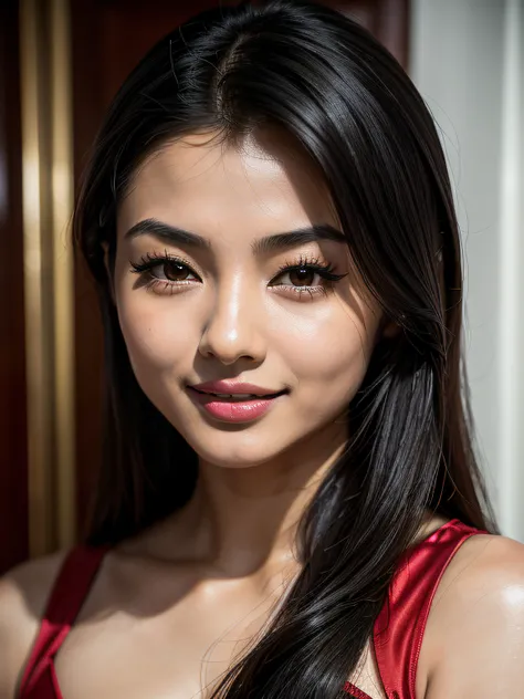 ((Masterpiece)), ((Realistic)), 8k, (photoshoot), (((headshot))), (looking_at_viewer), (((extremely cute))), ((young chinese woman)), ((small broad monolid ((black eyes)))), young Tang Yan:0.3, young Aishwarya Rai:0.1, Jade Thirlwall:0.2, young Miranda Ker...