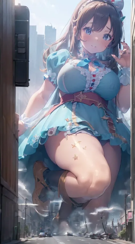 Kneeling,Fantastic,long legged,(((Idol Costumes))),(((A Princess))),(((((Full body depiction))))),((((Randomly sexy poses)))),((((Beautiful soles))))、((((Five fingers on a beautiful sole)))),Big Chest Ribbon,((Teary-eyed)),((((((Colossal tits)))))),((embar...