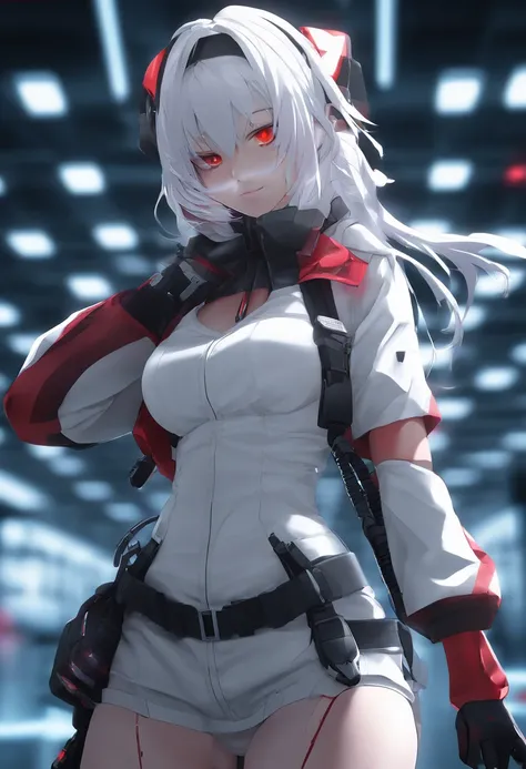 masterpiece, highest quality, highest detail, 1 girl,
BREAK, horror, (Small injured girl, blood, bleeding, injury), Shining white hair, jewel-like red eyes, anime highlight eyes, (Nurse uniform: 1.4), (White tight miniskirt: 1.2), White pantyhose, scarred ...