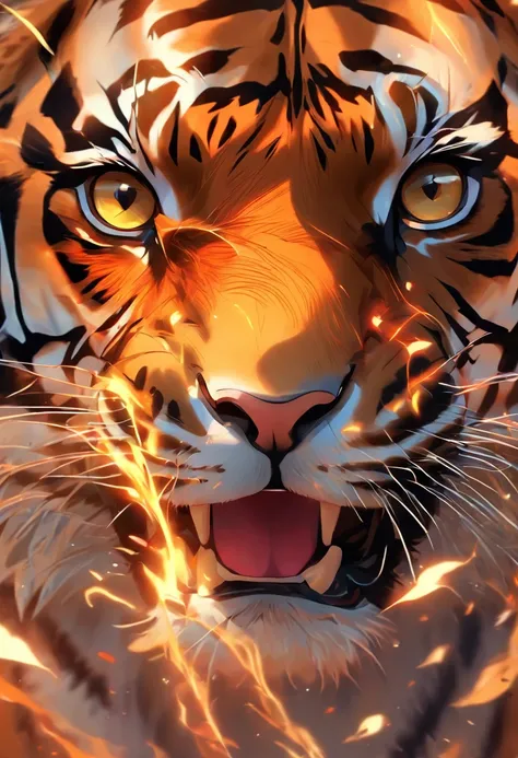 Draw a tiger，Draw a womans face and a tigers head, stunning digital illustration, Beautiful digital artwork, gorgeous digital art, Exquisite digital illustration, art of alessandro pautasso, stunning digital painting, beautiful digital art, beautiful gorge...