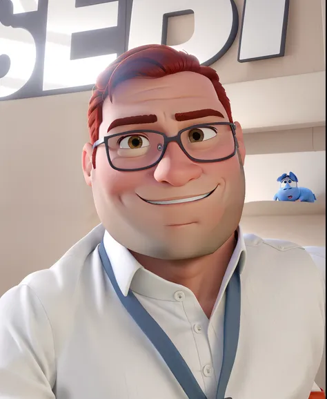 Um homem moreno estilo disney pixar, alta qualidade, melhor qualidade